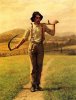 Field hand with scythe by John George Brown - 1909.jpg